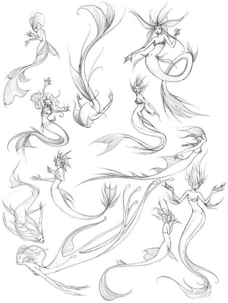 Русалка скетч