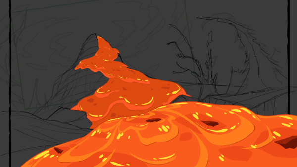 Лава рисунок