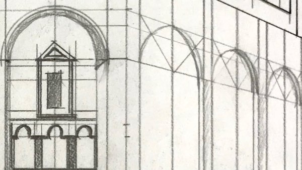 Построение арки в перспективе