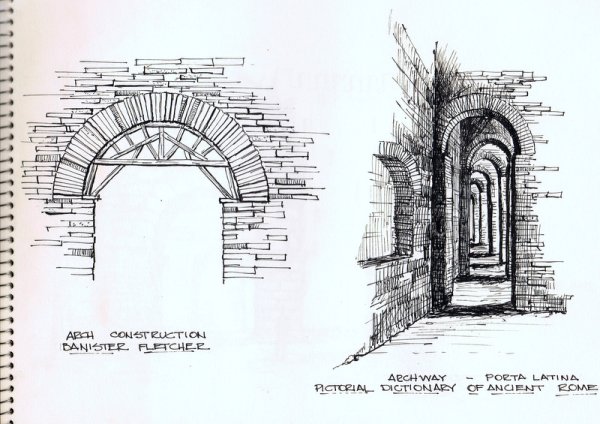 Восточная арка чертеж