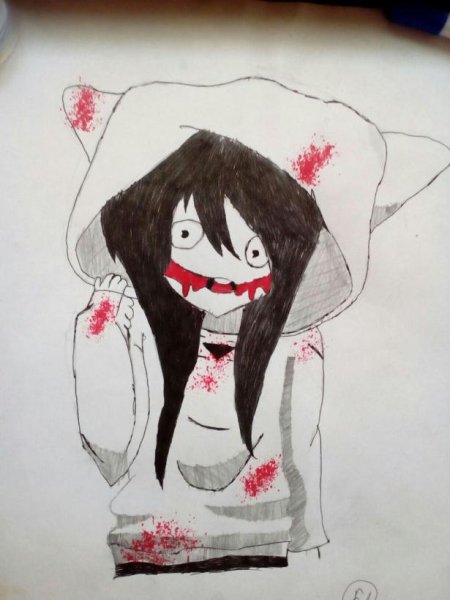 Джефф убийца рисунки карандашом поэтапно