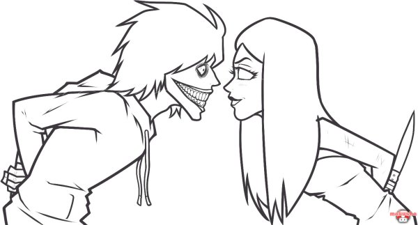 Джек убийца раскраска