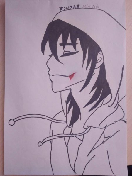 Крипипаста для срисовки Джефф