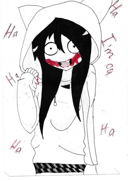 Нарисовать Джеффа из крипи