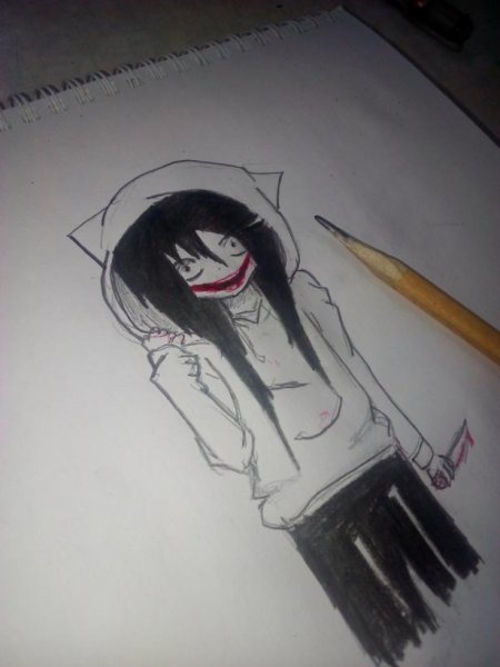 Крипипаста Джефф карандашом