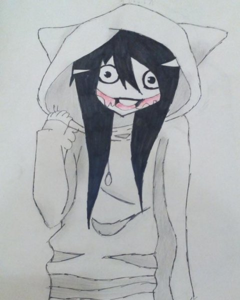 Бен утопленник рисунок для срисовки