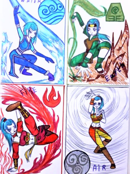 Рисунки карандашом стихии