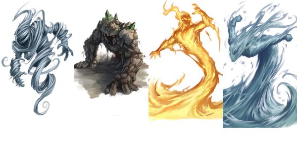 Элементали воздуха герои