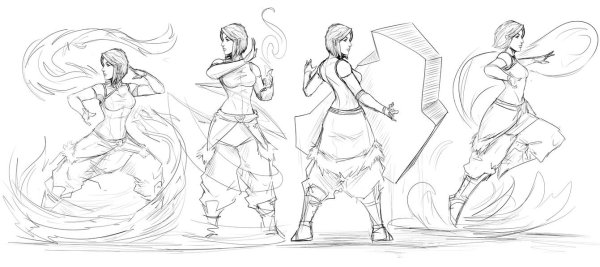 Позы для рисования магия стихий