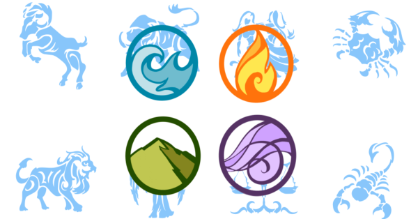 Знаки зодиака стихии вода земля огонь воздух