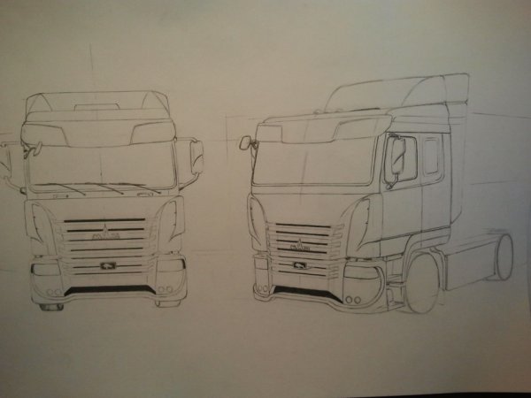 Нарисовать МАЗ