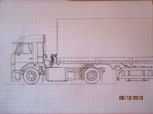 КАМАЗ 5460 чертеж
