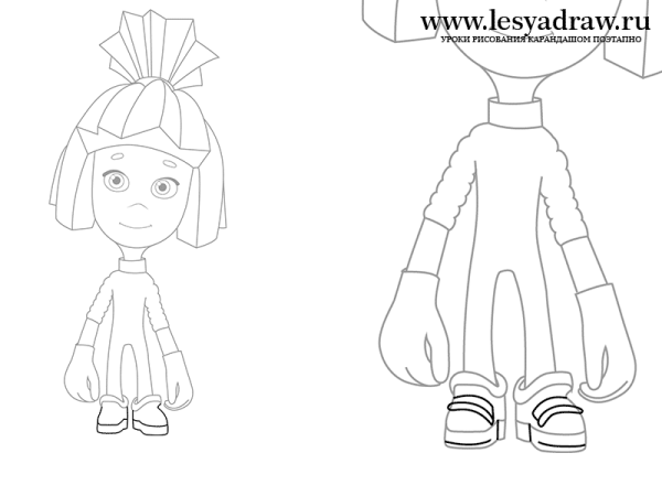 Симка из Фиксиков рисунок