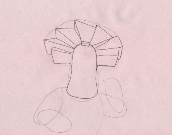 Как нарисовать Папуса поэтапно