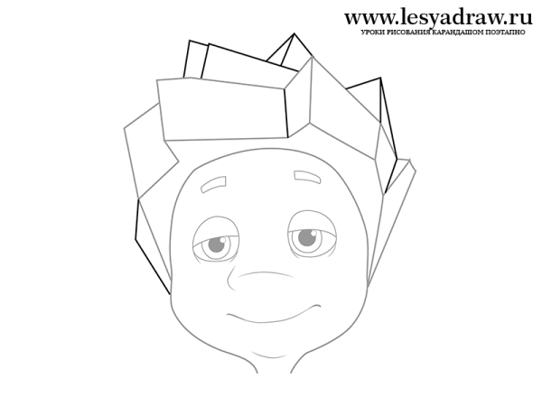 Нолик из Фиксиков раскраска лицо