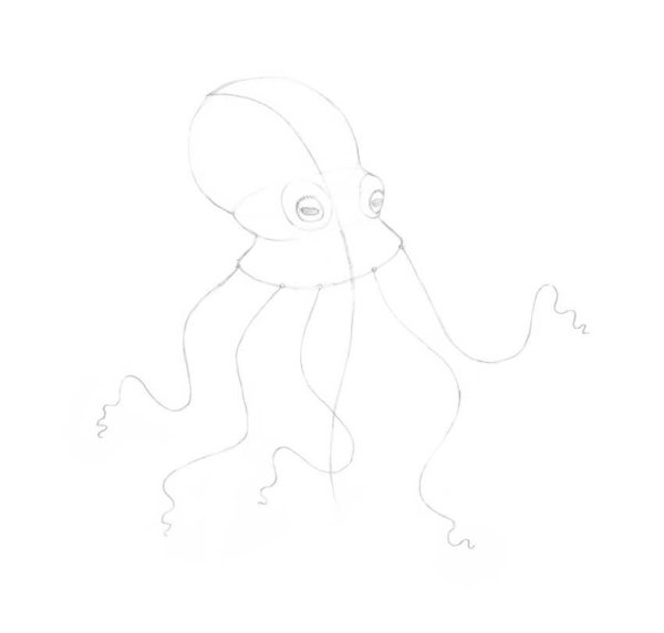 Набросок Осьминожки перевертыша