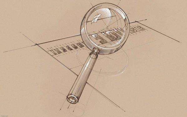Лупа скетч