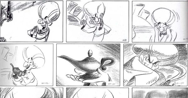 Раскадровка мультфильма 6 кадров