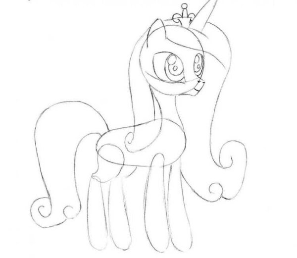 Детские рисунки пони карандашом