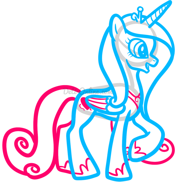 Как рисовать принцессу Каденс