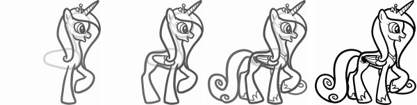 Поэтапное рисование принцессы Каденс