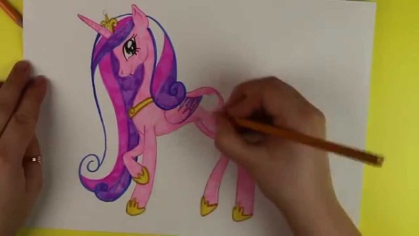 Пони для срисовки Каденс легкие