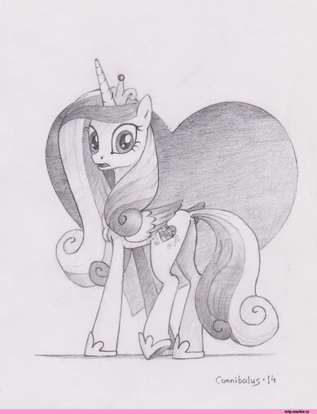 Пони карандашом принцессы Каденс