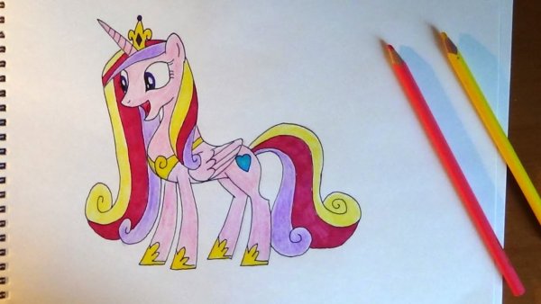 Каденс пони для срисовки