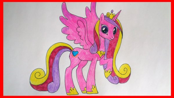 Принцесса Каденс карандашом