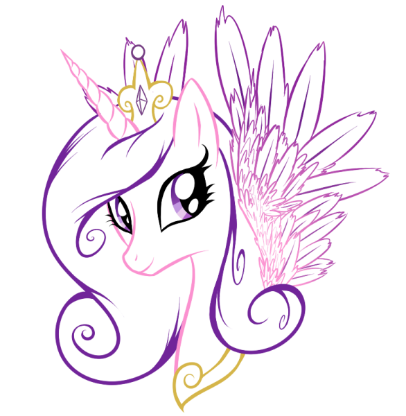 Раскраска пони принцесса Каденс