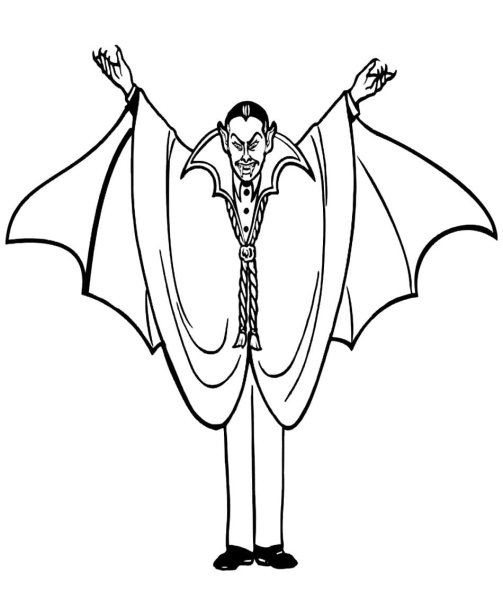 Раскраска вампир