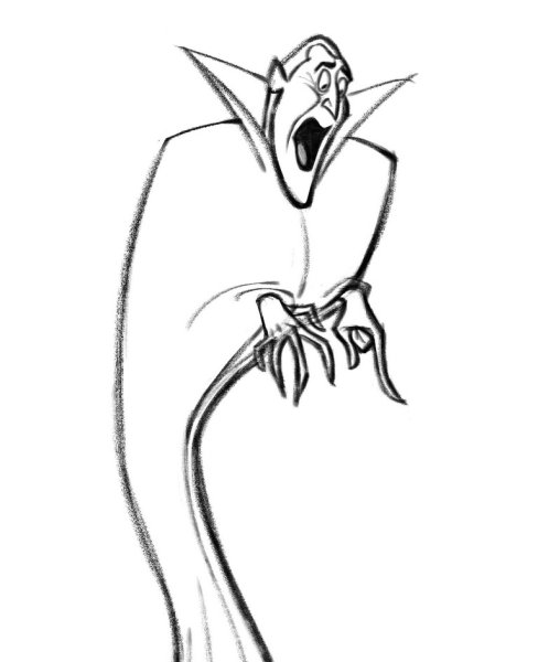 Раскраска Граф Дракула монстры на каникулах