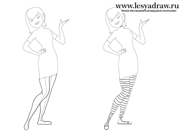 Монстры на каникулах карандашом