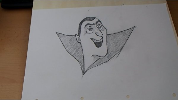 Монстры на каникулах Дракула карандашом