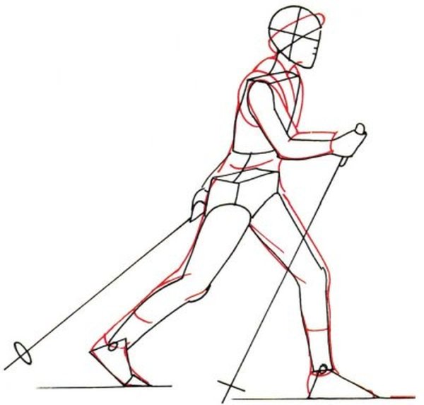 Рисование фигуры человека в движении