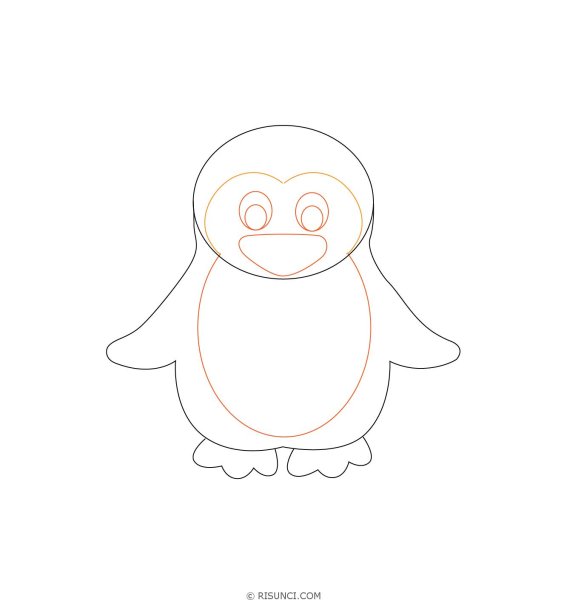 Рисование пингвина