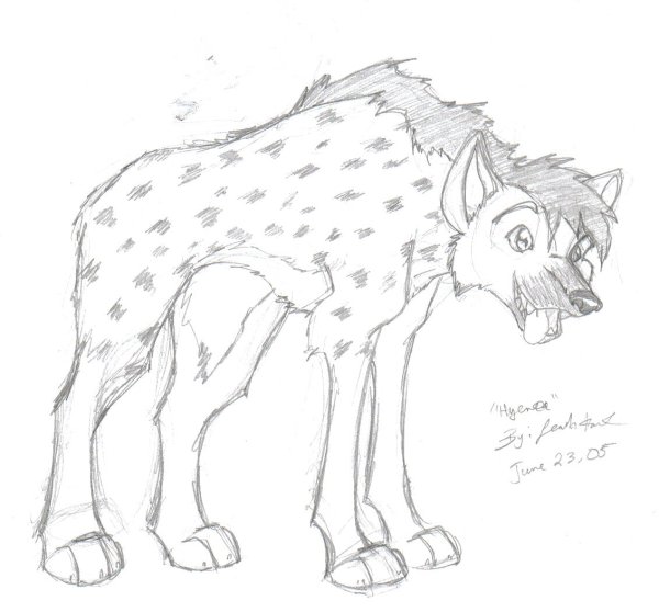 Гиена раскраска