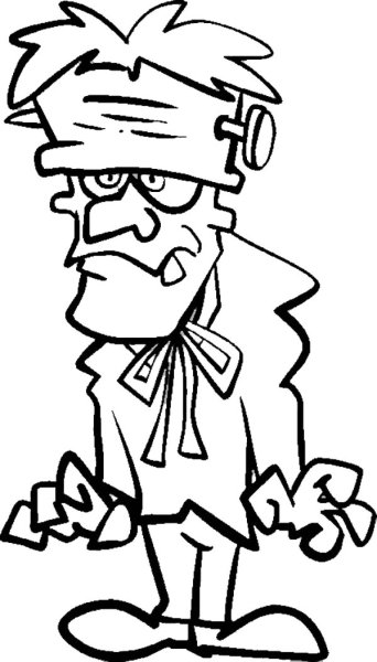 Франкенштейн раскраска