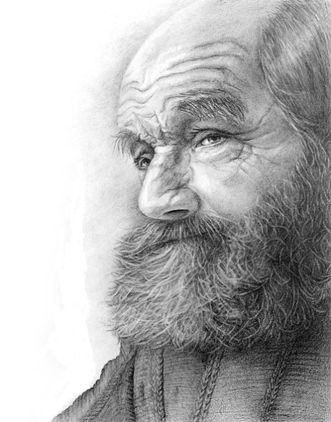 Бомж рисунок