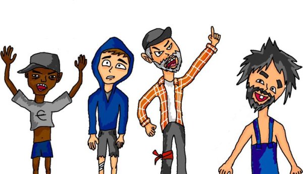 Нарисовать бомжа Влада