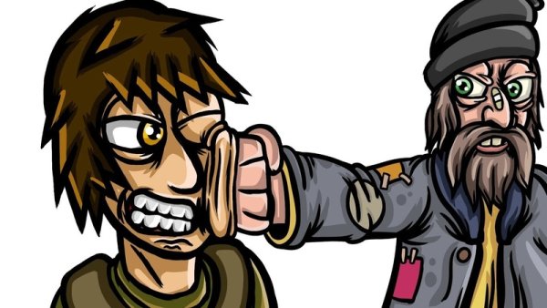 Нарисованный бомж