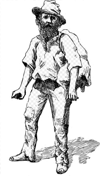 Нищий иллюстрации