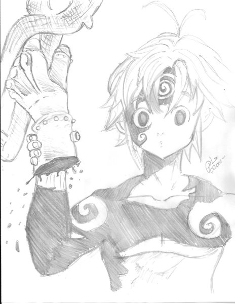 Мерлин карандашом Мелиодас