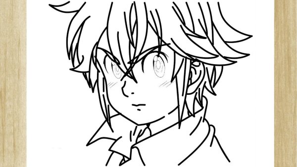 Мелиодас карандашом для срисовки