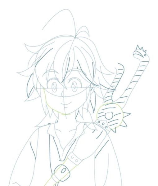 Мелиодас рисунок карандашом поэтапно