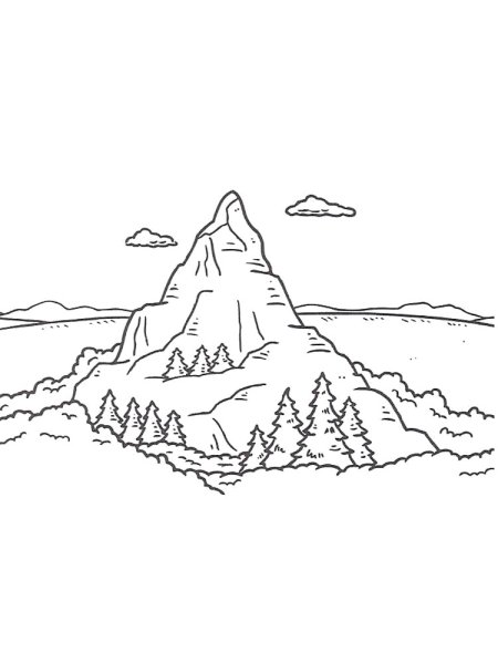 Гора Эверест раскраска
