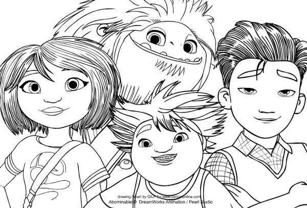 Гора Эверест раскраска