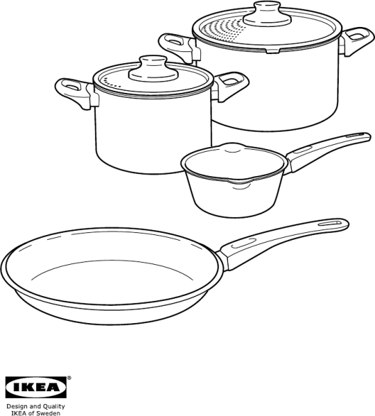 Сковородка раскраска