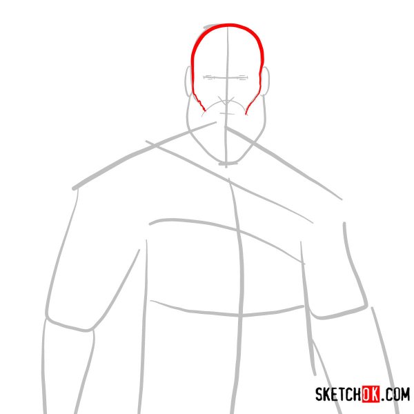 Как нарисовать Кратоса поэтапно карандашом