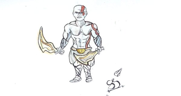 Клинки Кратоса рисунок